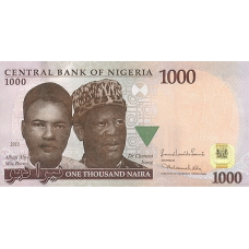 P36g Nigeria - 1000 Naira Year 2011
